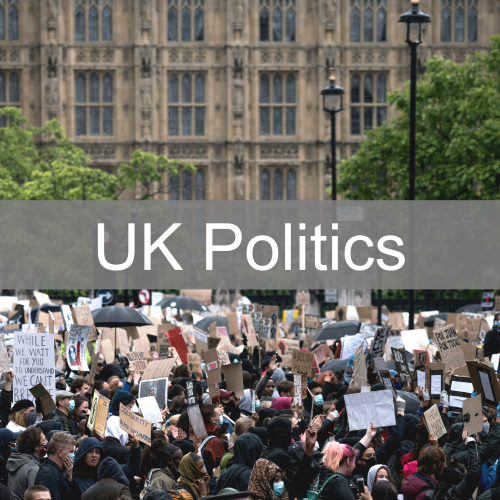 Crowd of people partecipating to a protest in London