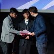 Student representative Thanh Nguyen and Syed Naqi Akhter, one of the editors of the Breaker, at 2024 BJTC Awards ceremony